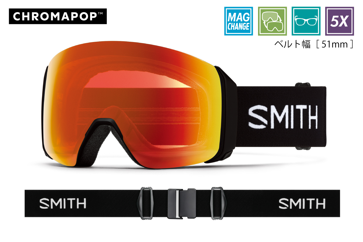 Smith うすく north face スキーゴーグル 4DMAG